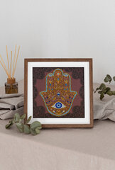 Pagrindinis karoliukų siuvinėjimo rinkinys Golden Hamsa (Deco Scenes) 20x20 cm AAMB-096 kaina ir informacija | Siuvinėjimo priemonės | pigu.lt