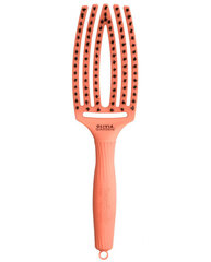 Plaukų šepetys Olivia Garden Fingerbrush Combo Medium Coral kaina ir informacija | Šepečiai, šukos, žirklės | pigu.lt