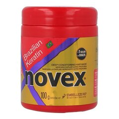 Plaukų kaukė Novex Brazilian Keratin, 400 ml kaina ir informacija | Priemonės plaukų stiprinimui | pigu.lt