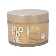 Kaukė blondinėms Schwarzkopf Blondme Blonde Wonders Golden, 450 ml kaina ir informacija | Priemonės plaukų stiprinimui | pigu.lt