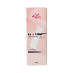 Plaukų dažai Wella Shinefinity Nº 09/81, 60 ml kaina ir informacija | Plaukų dažai | pigu.lt