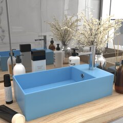 Умывальник для ванной комнаты, керамика, голубой цена и информация | Раковины | pigu.lt
