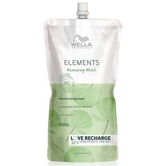 Drėkinamoji plaukų kaukė Wella Professionals Elements Renewing Mask, 500 ml kaina ir informacija | Priemonės plaukų stiprinimui | pigu.lt