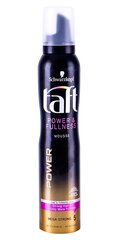 Stiprios fiksacijos putos ploniems ir trapiems plaukams Schwarzkopf Taft Power &amp; Fullness, 200 ml kaina ir informacija | Plaukų formavimo priemonės | pigu.lt