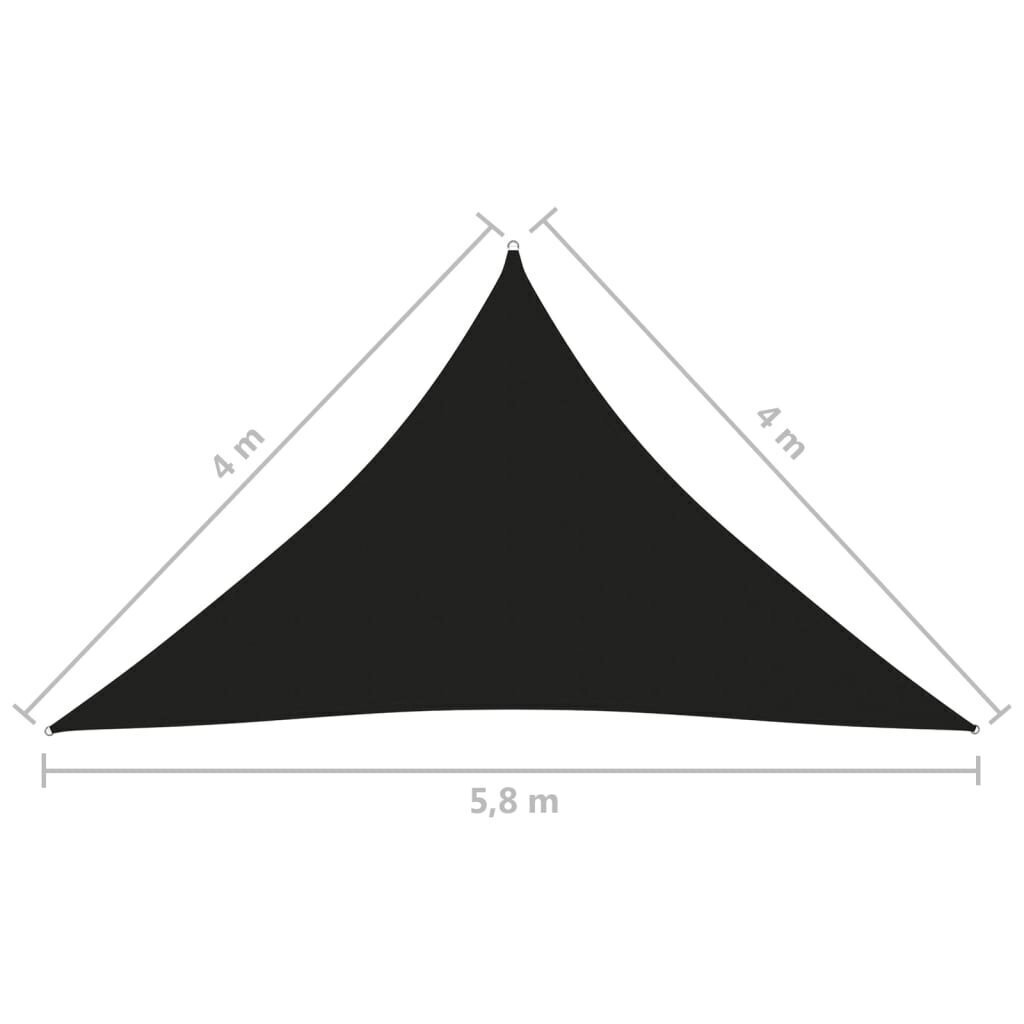 Uždanga nuo saulės, 4x4x5,8 m, juoda kaina ir informacija | Skėčiai, markizės, stovai | pigu.lt