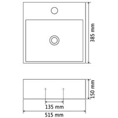 Keramikinis praustuvas 142346 kaina ir informacija | Praustuvai | pigu.lt