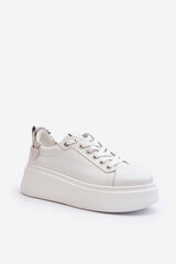 Leather Women's Sneakers with Bracelet CheBello 4406 White 29826-21 цена и информация | Спортивная обувь, кроссовки для женщин | pigu.lt