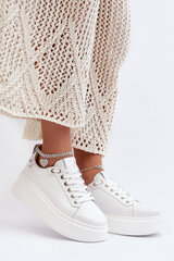 Leather Women's Sneakers with Bracelet CheBello 4406 White 29826-21 цена и информация | Спортивная обувь, кроссовки для женщин | pigu.lt