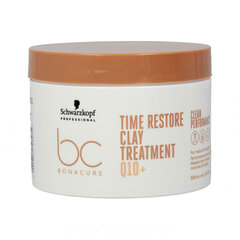 Kaukė normaliems plaukams Schwarzkopf Bonacure Time Restore Clay, 500 ml kaina ir informacija | Priemonės plaukų stiprinimui | pigu.lt