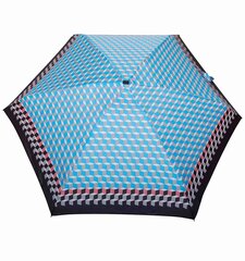 Moteriškas plokščias mini skėtis, cubes-blue Parasol kaina ir informacija | Moteriški skėčiai | pigu.lt