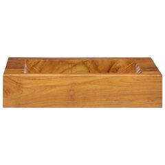 Praustuvas, 50x35x10cm, tikmedžio medienos masyvas цена и информация | Раковины | pigu.lt