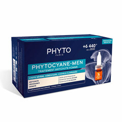 Капсулы против выпадения волос Phyto Paris Phytocyane Men 12 x 3,5 мл цена и информация | Средства для укрепления волос | pigu.lt