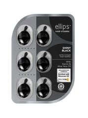 Витамины для ухода за темными волосами Ellips Shiny Black, 8 шт. цена и информация | Средства для укрепления волос | pigu.lt