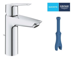 GROHE QuickFix Start praustuvo maišytuvas, M dydžio, pop-up d.v., chromas, 23455002 kaina ir informacija | Vandens maišytuvai | pigu.lt