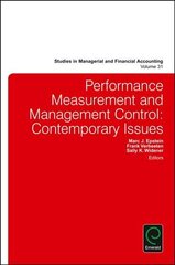 Performance Measurement and Management Control: Contemporary Issues kaina ir informacija | Ekonomikos knygos | pigu.lt