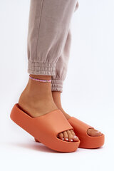 Women's Slides on Thick Sole Orange Oreithano 30196-21 цена и информация | Женские тапочки | pigu.lt