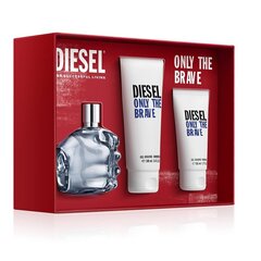 Dovanų rinkinys vyrams Diesel Only the Brave: kvepalai EDT, 75ml + dušo želė, 100ml + dušo želė, 50ml kaina ir informacija | Dušo želė, aliejai | pigu.lt