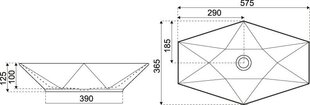 Praustuvas Kerra KR-570 BLM kaina ir informacija | Praustuvai | pigu.lt