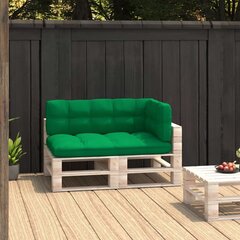 Pagalvėlės sofai iš palečių, 3vnt., žalios spalvos kaina ir informacija | Pagalvės, užvalkalai, apsaugos | pigu.lt