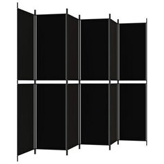 Kambario pertvara 300x220cm, juoda цена и информация | Мобильные стенки | pigu.lt