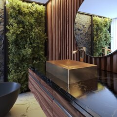 Plieninis praustuvas stačiakampio formos stalviršis Laja Golden Rose auksas vonios kambarys kamštis kaina ir informacija | Praustuvai | pigu.lt