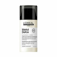 Apsauginis nenuplaunamas plaukų kremas L'Oréal Professionnel Metal Detox Anti-Metal High Protection, 100 ml kaina ir informacija | Priemonės plaukų stiprinimui | pigu.lt