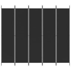 Kambario pertvara 250x220cm, juoda цена и информация | Мобильные стенки | pigu.lt