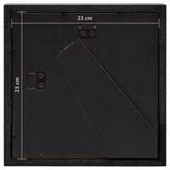 Nuotraukų rėmeliai, 5 vnt., juodi, 23 x 23 cm kaina ir informacija | Rėmeliai, nuotraukų albumai | pigu.lt