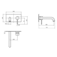 Praustuvo maišytuvas Silla SEM-1095B, juodas цена и информация | Смесители | pigu.lt