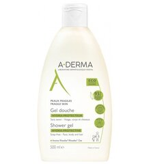 Увлажняющий нежный гель для душа A-Derma Hydra-Protective, 500 мл цена и информация | Масла, гели для душа | pigu.lt