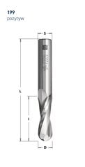 ITA TOOLS SPIRALINĖ FREZAVIMO ANTGALIS SU RUTULINE NOSIMI MEDIENAI / PLOKŠTĖMS / PVC R3 D6 I25 L80 S6 MM kaina ir informacija | Frezos | pigu.lt