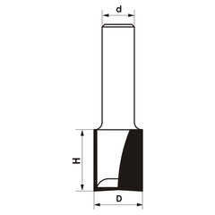 GLOBUS OBLIAVIMO STAKLĖS Z2 D34 I20 S12 MM / PREMIUM kaina ir informacija | Frezos | pigu.lt