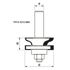 GLOBUS JUNGČIŲ / APVADŲ PJAUSTYTUVAS D33 S12 MM / PREMIUM kaina ir informacija | Frezos | pigu.lt