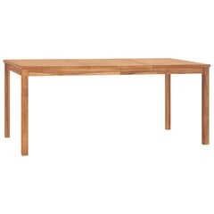 Sodo valgomojo stalas, 180x90x77 cm, rudas kaina ir informacija | Lauko stalai, staliukai | pigu.lt