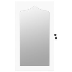 Veidrodinė papuošalų spintelė , 37.5x10x67 cm, balta цена и информация | Зеркала | pigu.lt