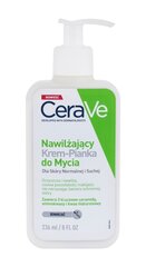 Valomasis drėkinamasis kreminis prausiklis CeraVe Hydrating Cream-to-Foam, 236 ml kaina ir informacija | Veido prausikliai, valikliai | pigu.lt