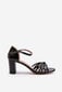 Moteriški juodi sandalai su dirželiais Pyrrette 30804-21 kaina ir informacija | Basutės moterims | pigu.lt
