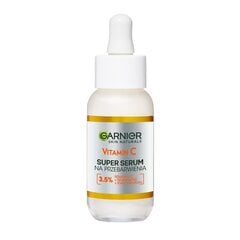 Skaistinamasis veido serumas Garnier Skin Naturals Super Vitamin C, 30 ml kaina ir informacija | Veido aliejai, serumai | pigu.lt