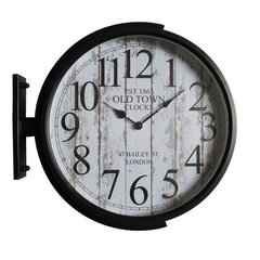 DKD Home Decor sieninis laikrodis juodas auksinis 45 x 6 x 45 cm kaina ir informacija | Laikrodžiai | pigu.lt
