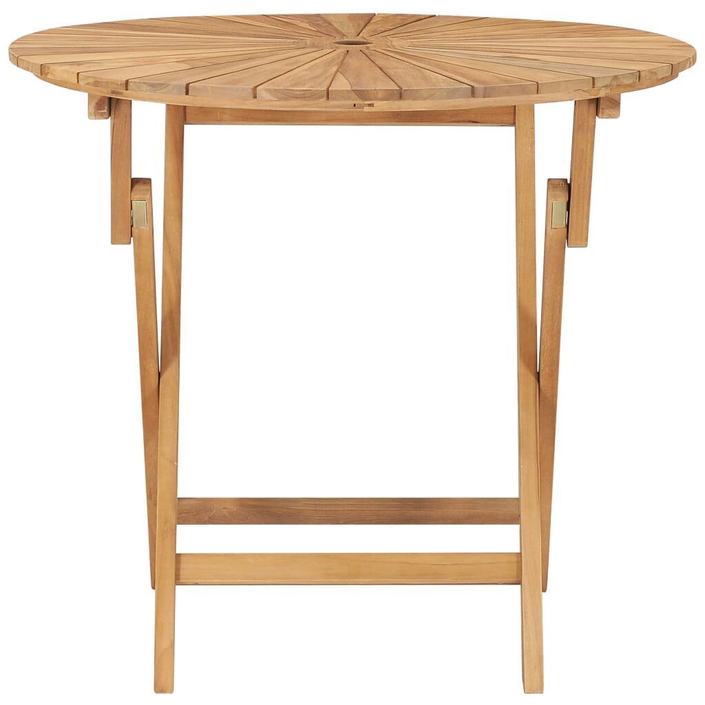 Sulankstomas sodo stalas, rudas kaina ir informacija | Lauko stalai, staliukai | pigu.lt