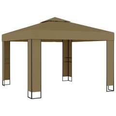 Pavėsinė su dvigubu stogu, 3x3x2,7 m цена и информация | Беседки, навесы, тенты | pigu.lt