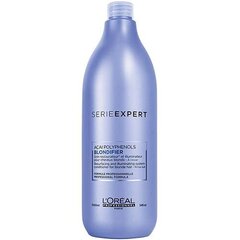 Geltonus tonus neutralizuojantis kondicionierius šviesiems ir šviesintiems plaukams L’Oreal Professionnel Serie Expert Blondifier 1000 ml kaina ir informacija | Balzamai, kondicionieriai | pigu.lt