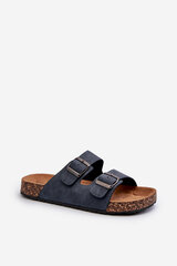 Men's Cork Sole Flip Flops Navy Rosawia 30979-R цена и информация | Мужские шлепанцы, босоножки | pigu.lt