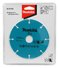 B-57722 TUNGSTEN CARBIDE GRIT BLADE 125X22,23MM Makita kaina ir informacija | Mechaniniai įrankiai | pigu.lt