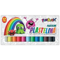 Netoksiškas mokyklinis plastilinas 12 spalvų kaina ir informacija | Piešimo, tapybos, lipdymo reikmenys | pigu.lt