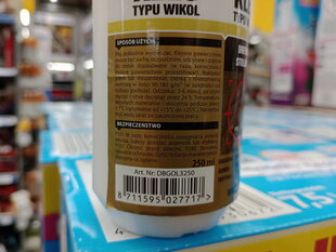 "Wikol" medžio klijai, atsparūs vandeniui "Woodfix" 250 ml kaina ir informacija | Klijai | pigu.lt