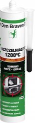 Viryklių ir židinių sandariklis juodas Fire Sealant 310 ml kaina ir informacija | Sandarinimo medžiagos | pigu.lt