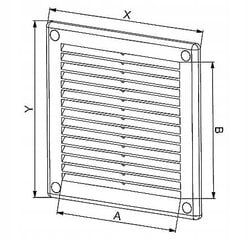 Ventiliacijos grotelės baltos TK2 140x140 kaina ir informacija | Vonios ventiliatoriai | pigu.lt