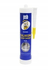 Sanitarinis silikonas baltas PSB 300 ml цена и информация | Уплотнительные материалы | pigu.lt