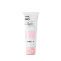 Rožinio molio veido kaukė Kiko Milano Pink Clay Mask, 50ml kaina ir informacija | Veido kaukės, paakių kaukės | pigu.lt